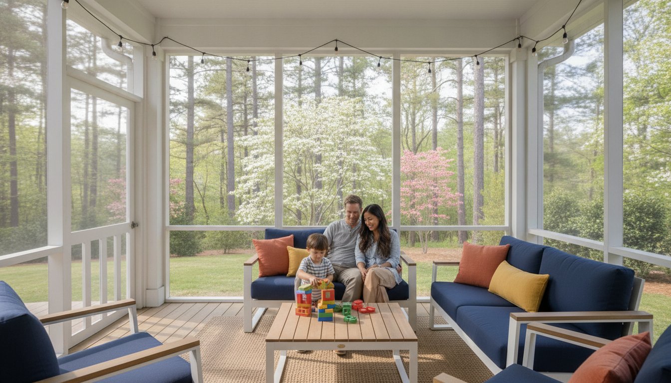 Convert a Deck to a Screened Porch in North Georgia
